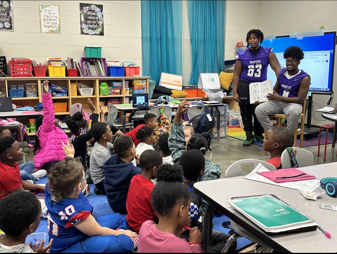 Minor High School Football (@tigerminor) on Twitter photo Great way to wrap up “Read Across America” week. It was awesome collaborating with <a href="/minorhsvball/">Minor High School Volleyball</a> and <a href="/MinorHighTigers/">MinorHighTigers</a> student council to read to the young Tenacious Tigers <a href="/uwclemontigers/">U.W. Clemon Elementary School</a>. Thanks so much, we had a blast! #4Minor #MinorPride <a href="/JEFCOED/">Jefferson County Schools</a> <a href="/jefcoedathletic/">JEFCOED Athletics</a> Great way to wrap up “Read Across America” week. It was awesome collaborating with <a href="/minorhsvball/">Minor High School Volleyball</a> and <a href="/MinorHighTigers/">MinorHighTigers</a> student council to read to the young Tenacious Tigers <a href="/uwclemontigers/">U.W. Clemon Elementary School</a>. Thanks so much, we had a blast! #4Minor #MinorPride <a href="/JEFCOED/">Jefferson County Schools</a> <a href="/jefcoedathletic/">JEFCOED Athletics</a>