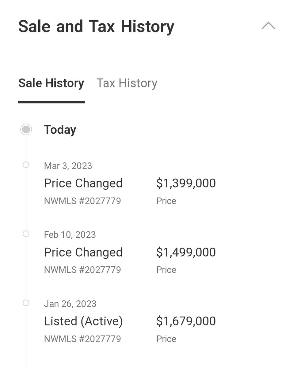 PlugInFUD's tweet photo. Seattle housing market bottom falling out like the meme stock that it is #SeattleRE https://t.co/DUOUzmiDjj