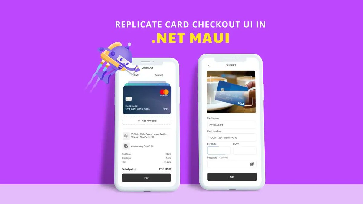 LeomarisReyes11's tweet image. Hello! I wrote the article “Easily Replicate a Card Checkout UI in .NET MAUI”. I hope this is useful for you!!! 💚💕

syncfusion.com/blogs/post/eas…

#WomenInTech #NetMAUI #Xamarin #XamarinForms #ui #NET7