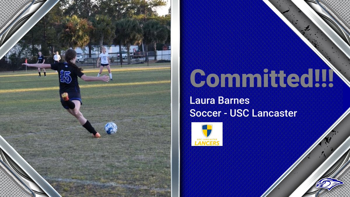 Congratulations to Laura Barnes on signing her National Letter of Intent to play soccer for USC Lancaster!!!  Go War Hawks!!!