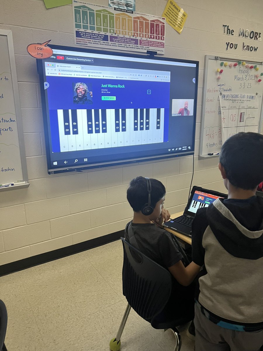 DecaturEducator's tweet image. Wow— I’m blown away! My students had a blast using @_MakeMusicCount today for #GAStemDay!! It hits on ALL areas of STEAM! Kudos to @Blackwell19 on creating this! 🎹🎶⭐️🔩⚙️📚📓✏️💻 ✖️➗Math &amp;amp; Music, Remixed 🙌🏾