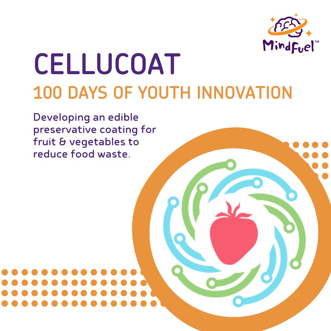 💫100 Days of Youth Innovation: "Cellucoat” from the U of C iGEM (2022)
 
Say goodbye to food waste with Cellucoat, a food insecurity solution that preserves the quality of produce, and reduces food waste, developed by a brilliant Alberta team!

mindfuel.ca/project/celluc…
