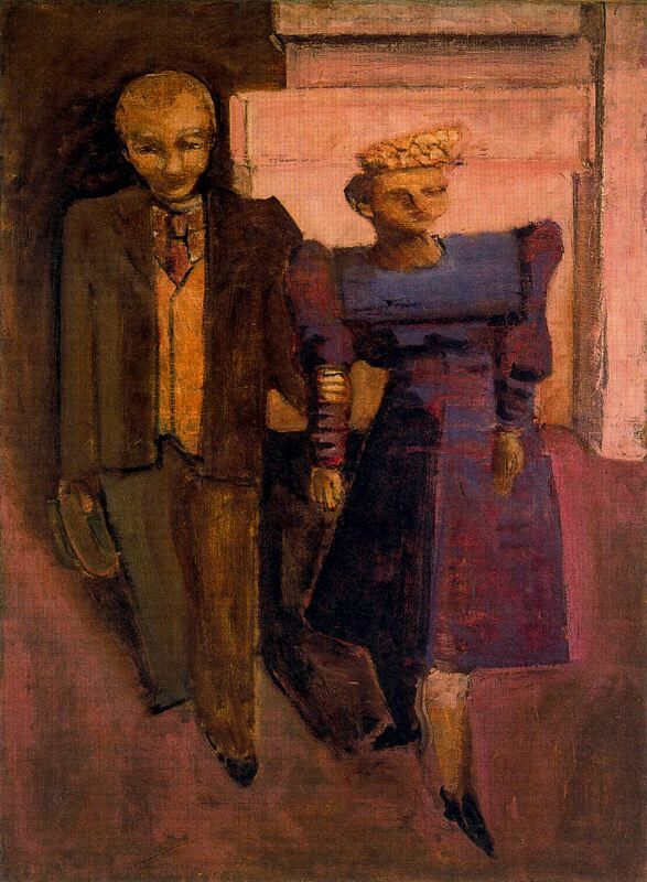 Untitled (Standing Man and Woman), 1938 #markrothko #rothko wikiart.org/en/mark-rothko…