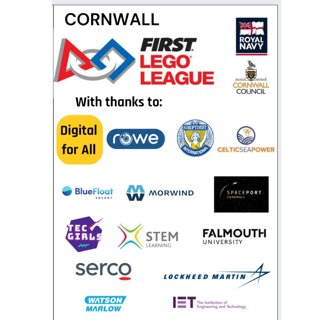 Cornwall Regional Lego League Final is only days away. A huge thank you to all who have made this possible to get over 40 schools coding robots and considering future energy. #superpower