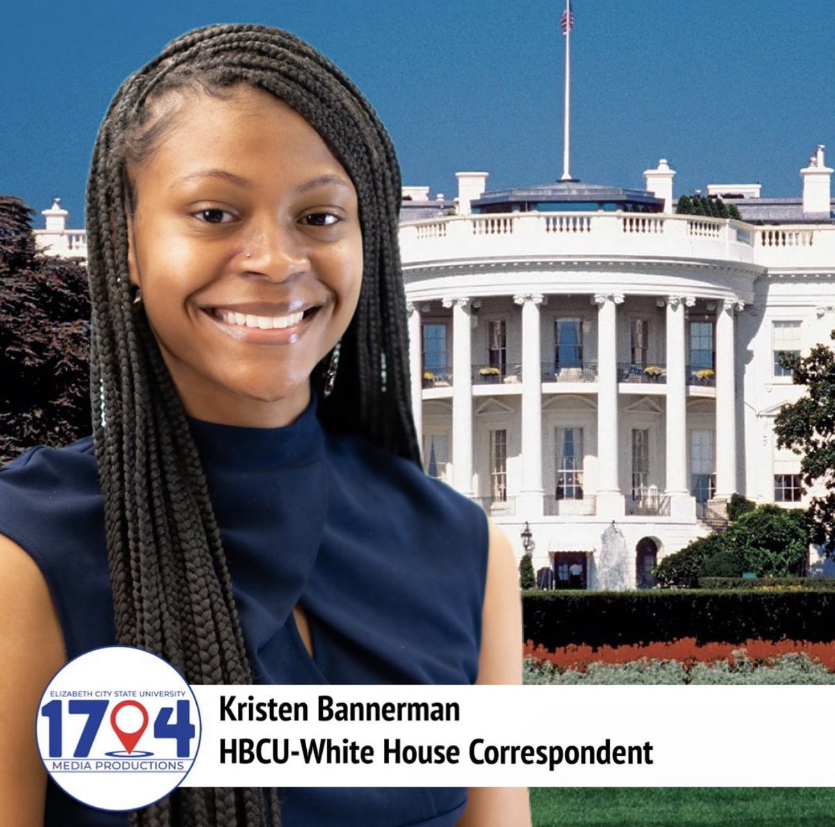 Congratulations to Honors Student Kristen Bannerman on becoming a HBCU-White House Correspondent. We are very proud of you and your accomplishments! 💙🤍

Picture Credit: ECSU 1704 Media Productions @ECSU_1704Media 

#ecsuhonors #vikingpride3x