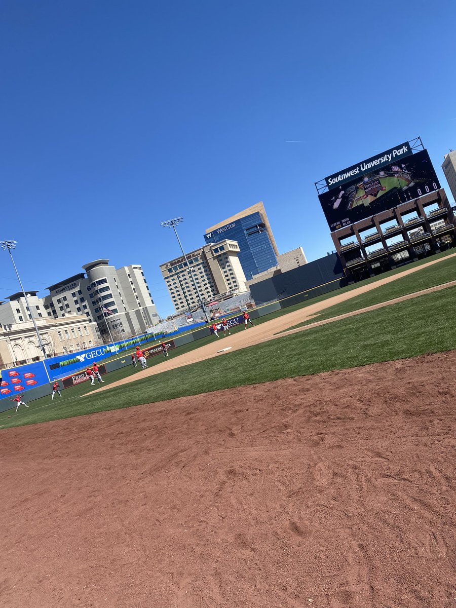 The Brotherhood is getting set to play Chapin at 12pm @ Southwest University Park ⚾️ @epchihuahuas @BelAirAthletics @YISDAthletics1