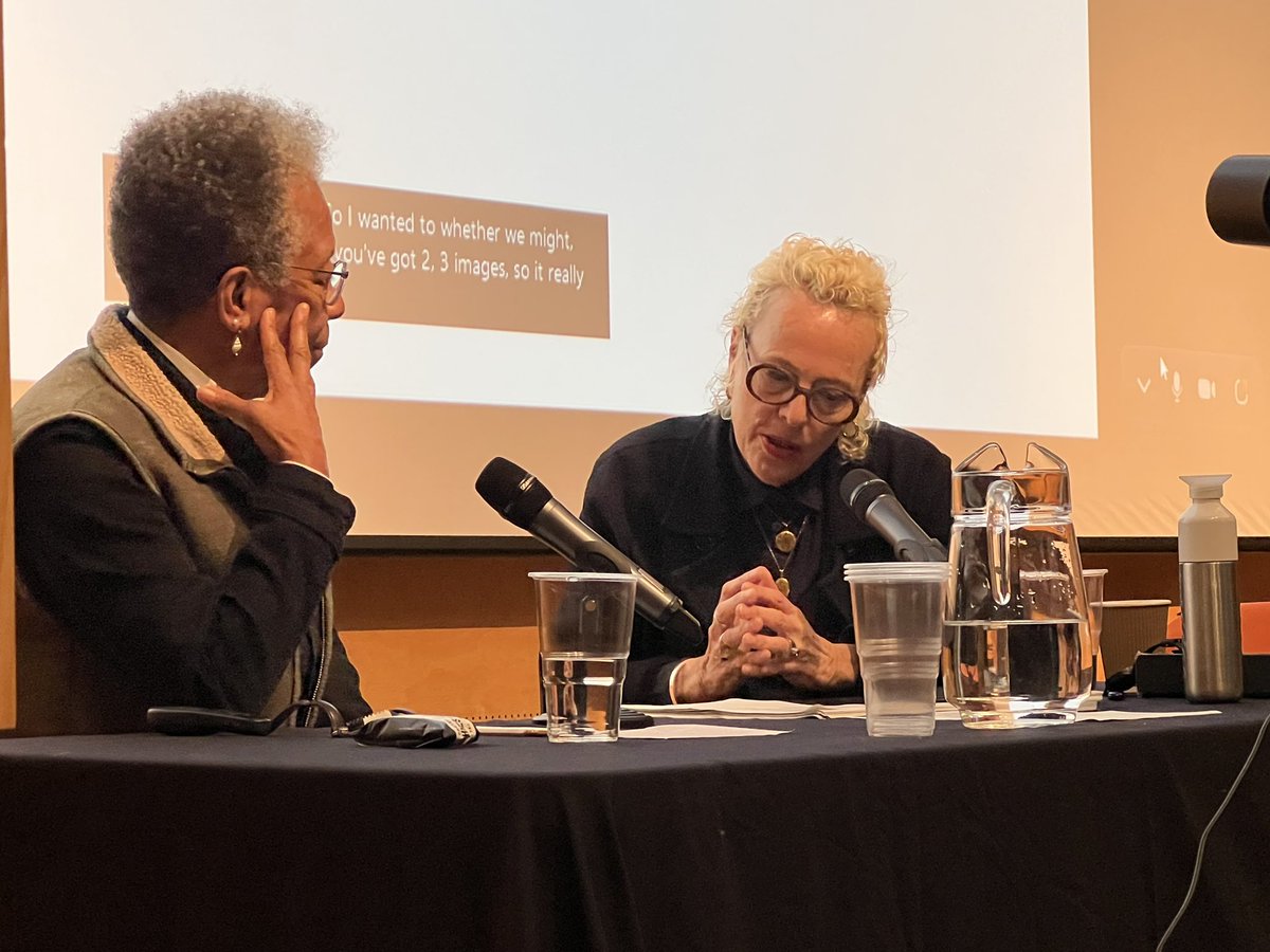 sofafridays's tweet image. A huge honour to welcome #ingridpollard and @DrAdelePatrick @womenslibrary to @sofafridays today, @oh_susannahct introduced two luminaries @GSofA for an incredible talk. Thanks to our panel #aureliechanhonsen #hayleydawson &amp;amp; @NiamhMackintosh for their brilliant insight too 🌟