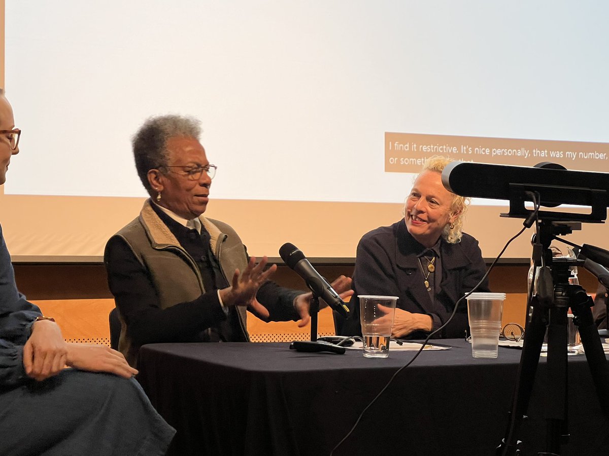 sofafridays's tweet image. A huge honour to welcome #ingridpollard and @DrAdelePatrick @womenslibrary to @sofafridays today, @oh_susannahct introduced two luminaries @GSofA for an incredible talk. Thanks to our panel #aureliechanhonsen #hayleydawson &amp;amp; @NiamhMackintosh for their brilliant insight too 🌟