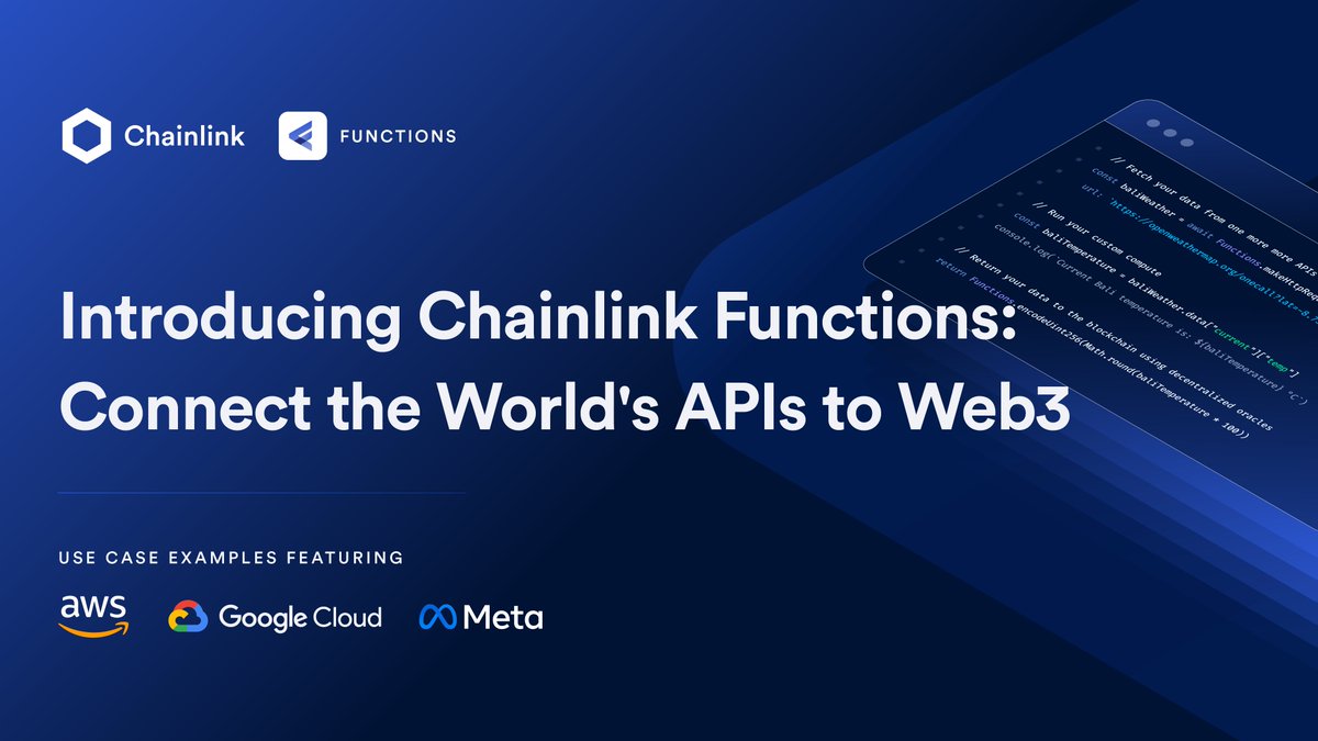 TheCryptoBrief_'s tweet image. 2/4: #ChainlinkFunctions is live on the #Ethereum Sepolia and Polygon Mumbai #testnets. It will provide smart contract developers anywhere in the world with direct, on-demand access to #AssociatedPress's trusted economic, sports and election race call data.