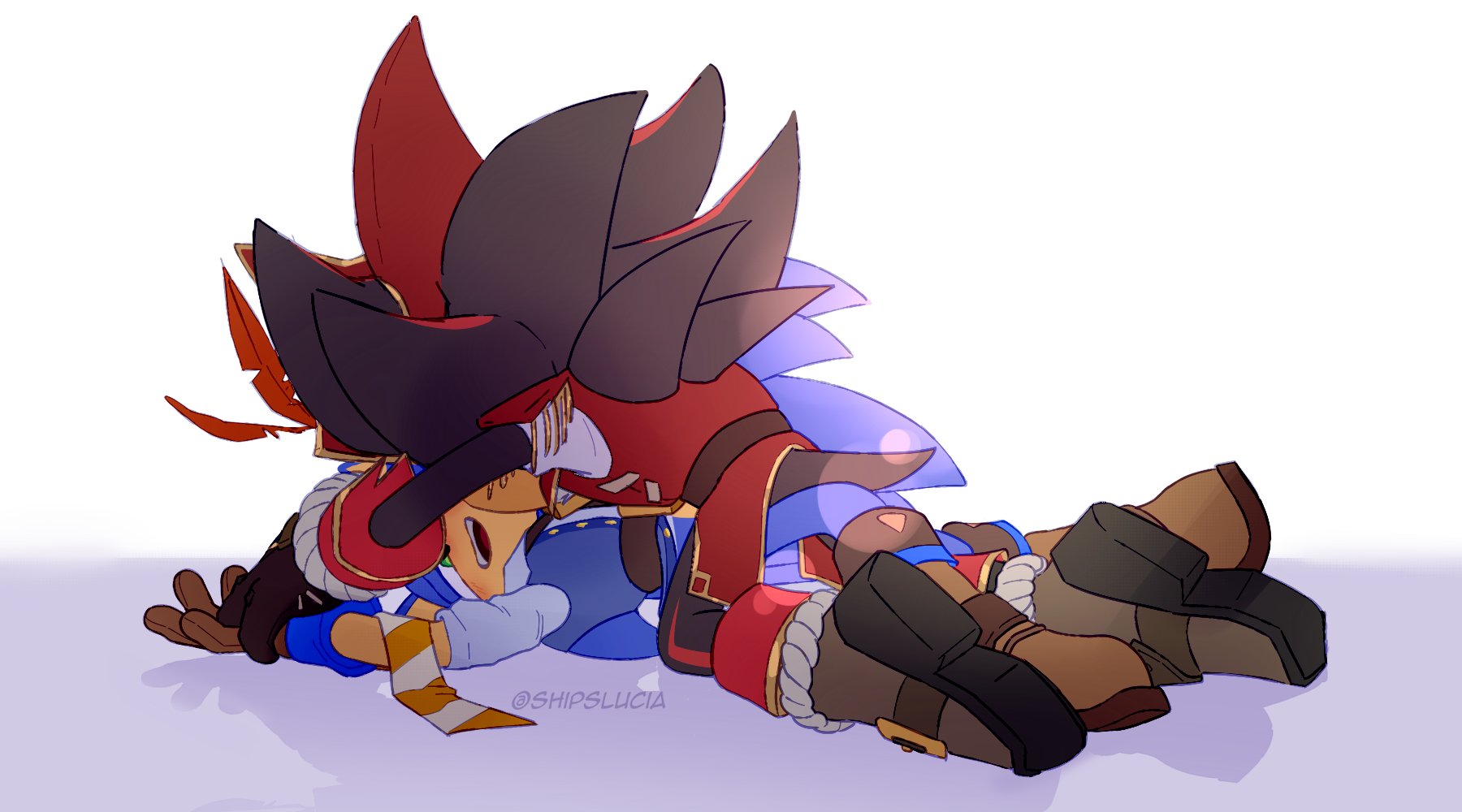 Lucía Ship Art!🇦🇷 on X: HC Sonadow: Shadow likes Sonic's