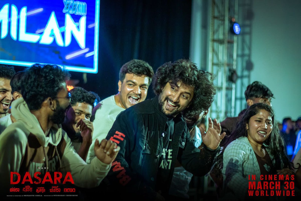Natural Star #Nani amidst an ELECTRIC ATMOSPHERE with the students of #SRMuniversity at Chennai 💥

A LIVELY EVENING at Milan 2023 - their annual cultural fest ❤️

#Dasara
#DasaraOnMarch30th
