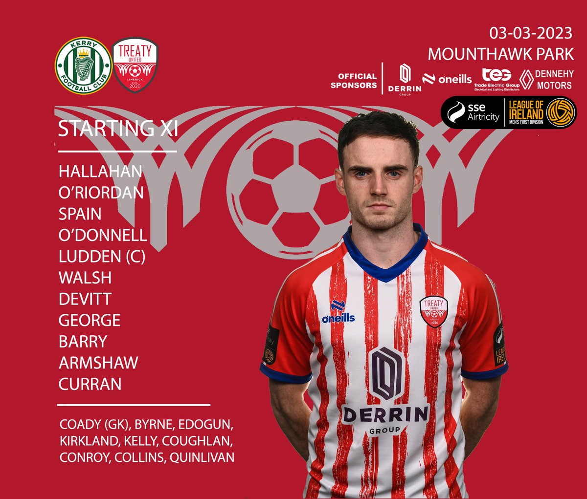 League of Ireland on Twitter "RT TreatyUnitedFC 𝗟𝗶𝗻𝗲𝗨𝗽! Shane