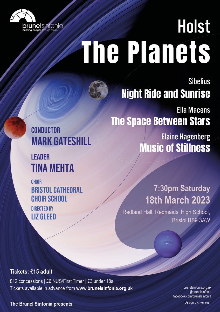brunelsinfonia's tweet image. Just over two weeks to go until our stellar concert ✨🪐 with @markgateshill and @BCCSMusic directed by @MrsGleedMusic.  Tickets are selling fast; get yours  at brunelsinfonia.org.uk/purchase-ticket

#orchestra #holst #planets #sibelius