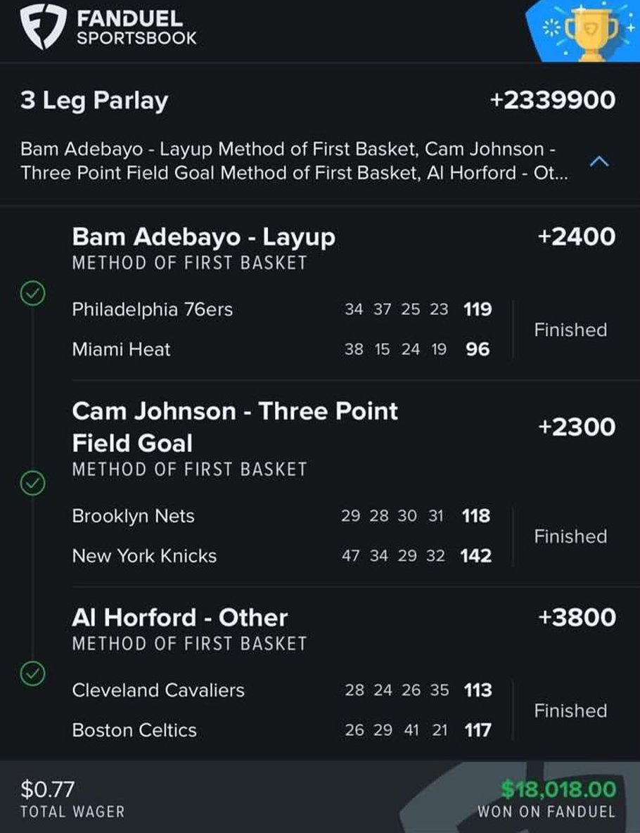 Pickswise on Twitter "WHAT A FIRST BASKET HIT 🤯 (via joey_dabs_8710/IG