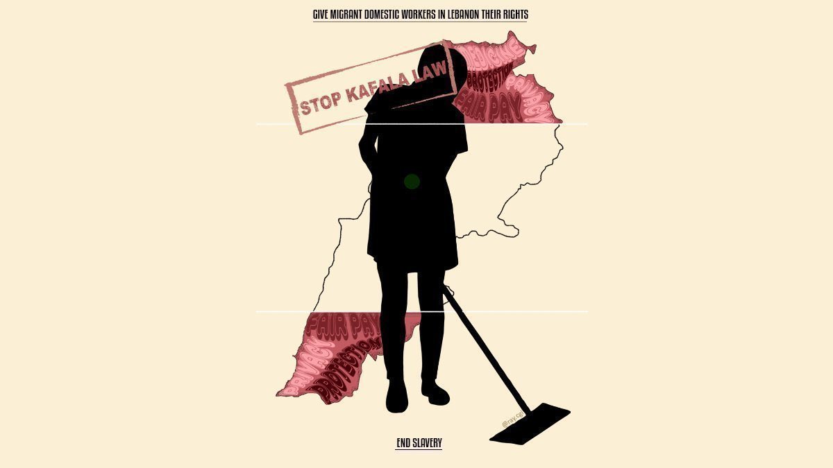 mark_elian_'s tweet image. #Lebanon : According to the most recent General Security figures made available, an average of two domestic workers die every week.
Abolishing the #Kafala system and prosecuting the mafia behind it is a must. Unless we want domestic workers to take justice into their own hands...