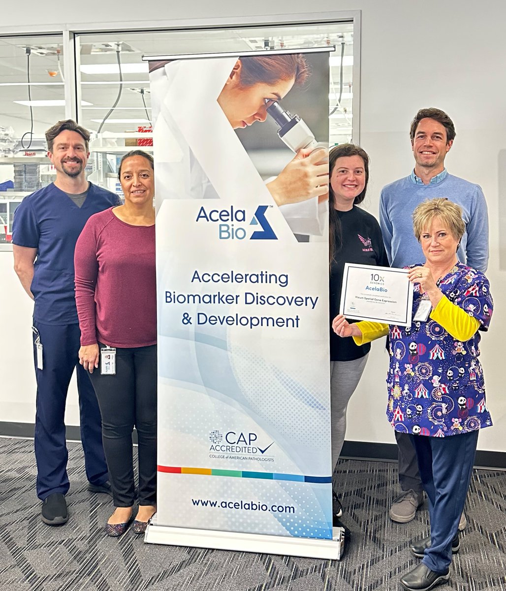 10xGenomics's tweet photo. We are excited to announce our newest Certified Service Provider (CSP) for Visium Spatial solutions: @AcelaBioLab! Learn more about their spatial capabilities and our CSP program here: https://t.co/iUCyc7fxJl https://t.co/q3yRRFalAQ