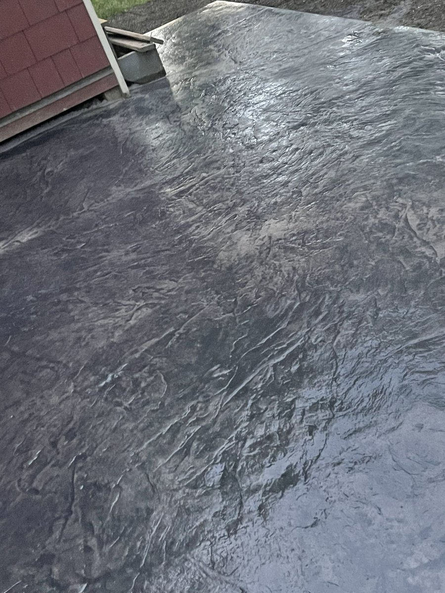 Italian slate stamped concrete