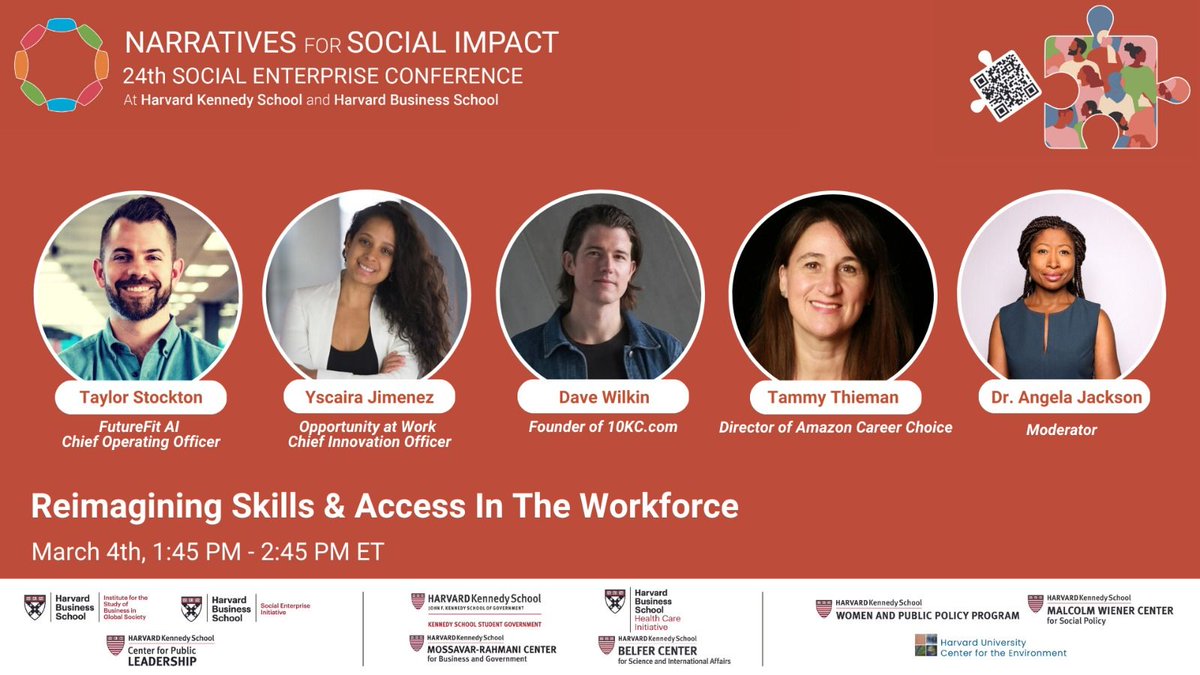 Excited to be back at @HarvardHBS  this weekend speaking at @secon_harvard on Reimagining Skills & Access in the Workforce!

Looking forward to sharing more about the work we're doing at @FutureFitAI  to connect talent with opportunity, and hearing from great minds like Dr.