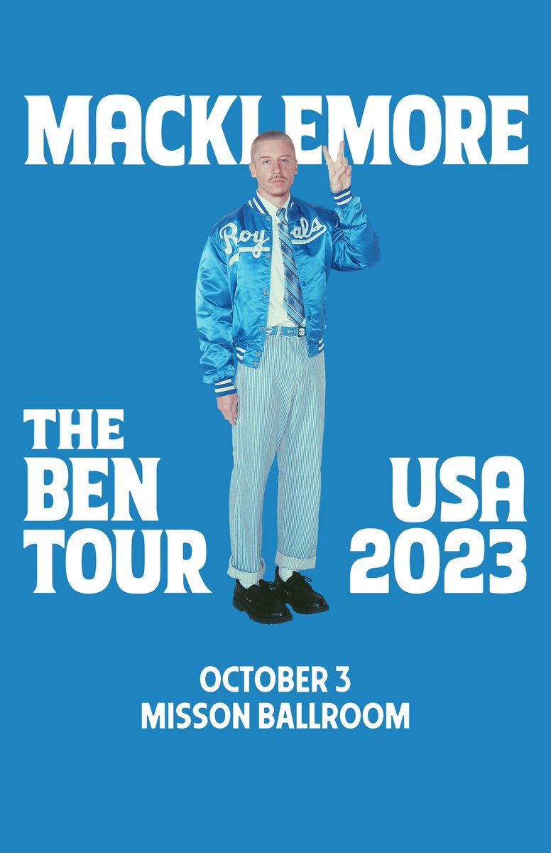 NumerousPros's tweet photo. PRESALE - Thursday, 3.9.23 @ 10AM-10PM
 ((Password: MACKLEMORE23))

ON SALE - Fri, 3.10.23 @ 10am

Important Links:

Ticket Link: https://t.co/KcLqCd14XQ https://t.co/ilr4uEA53I