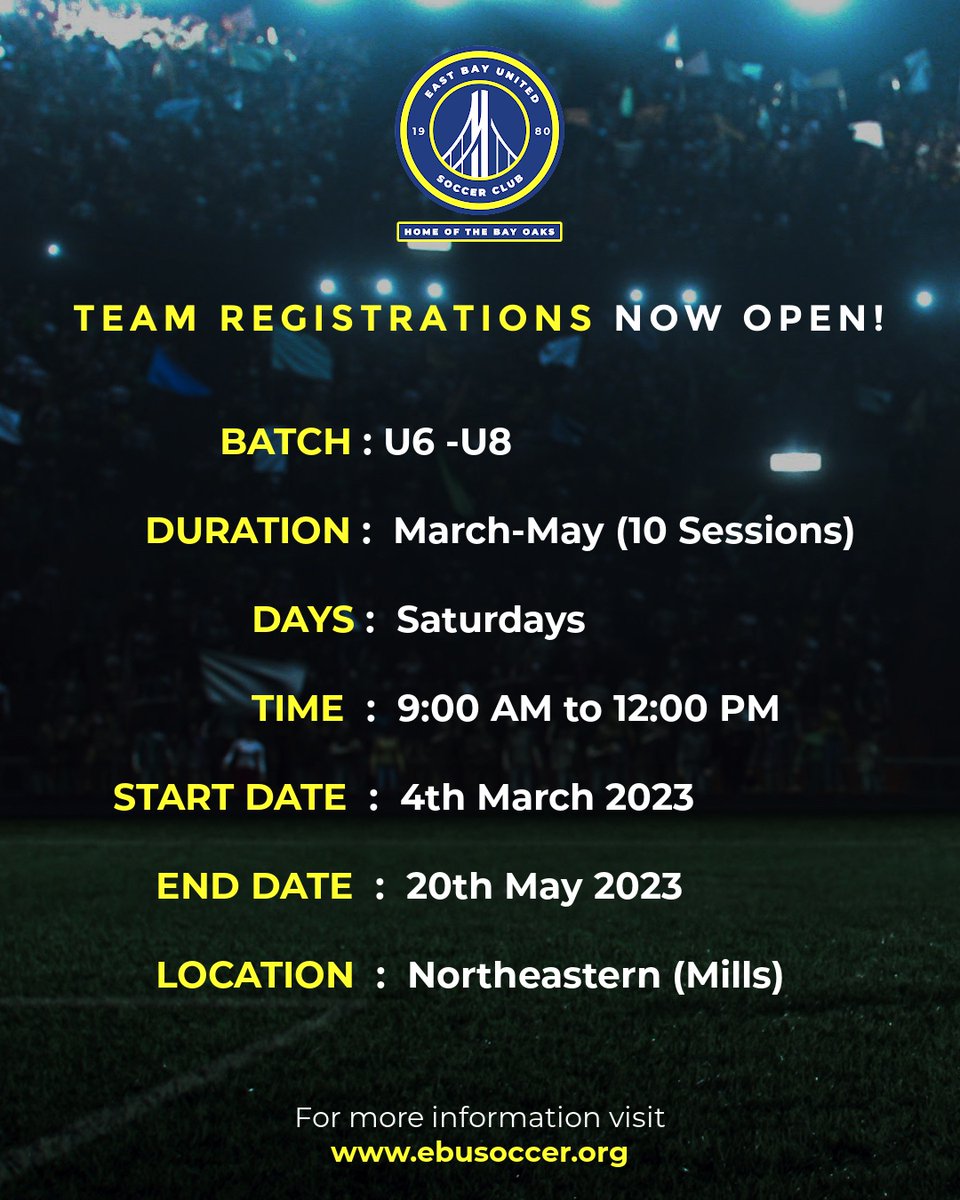 East Bay United Soccer Club tweet media