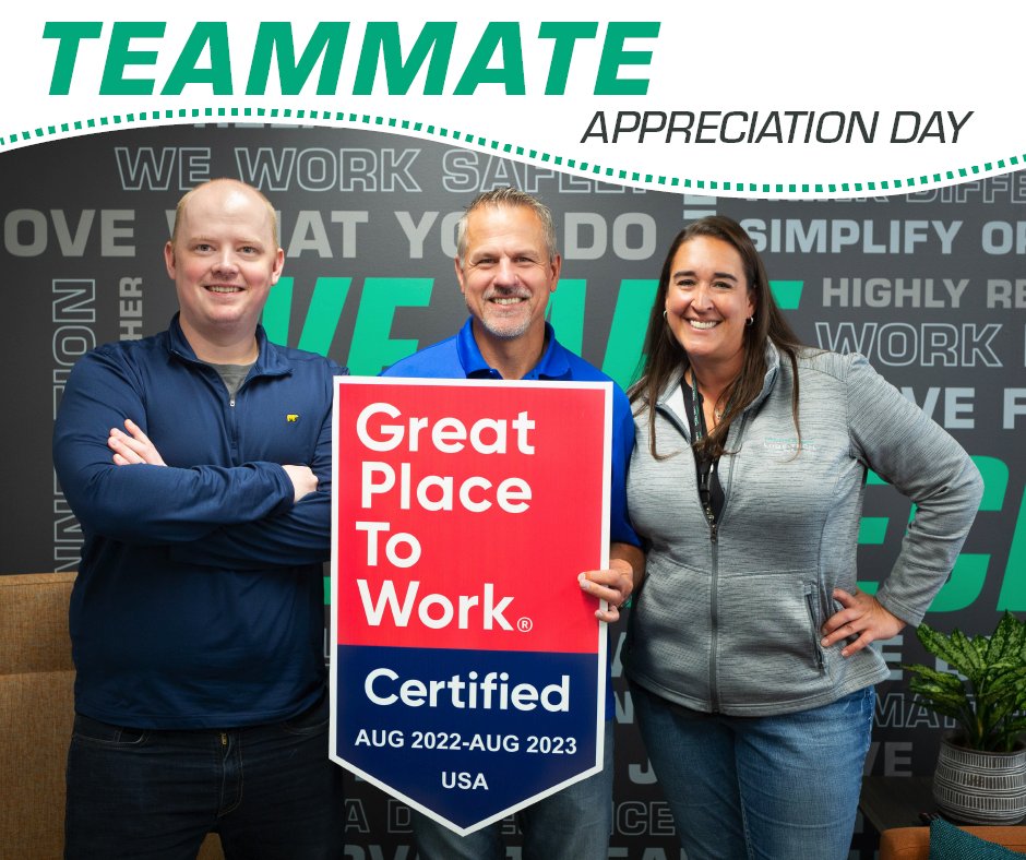 LubeTech's tweet photo. Happy teammate appreciation day!
We want to share a heartfelt thank you to all of our teammates. Our team is the reason we can make tomorrow a little bit better than today and we wouldn’t be here without each and every person. https://t.co/uBsn4gWNAX