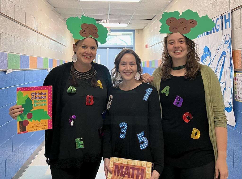 Book Character Day at school, so 5th grade went with letters and numbers... #ChickaChickaBoomBoom #MathCurse