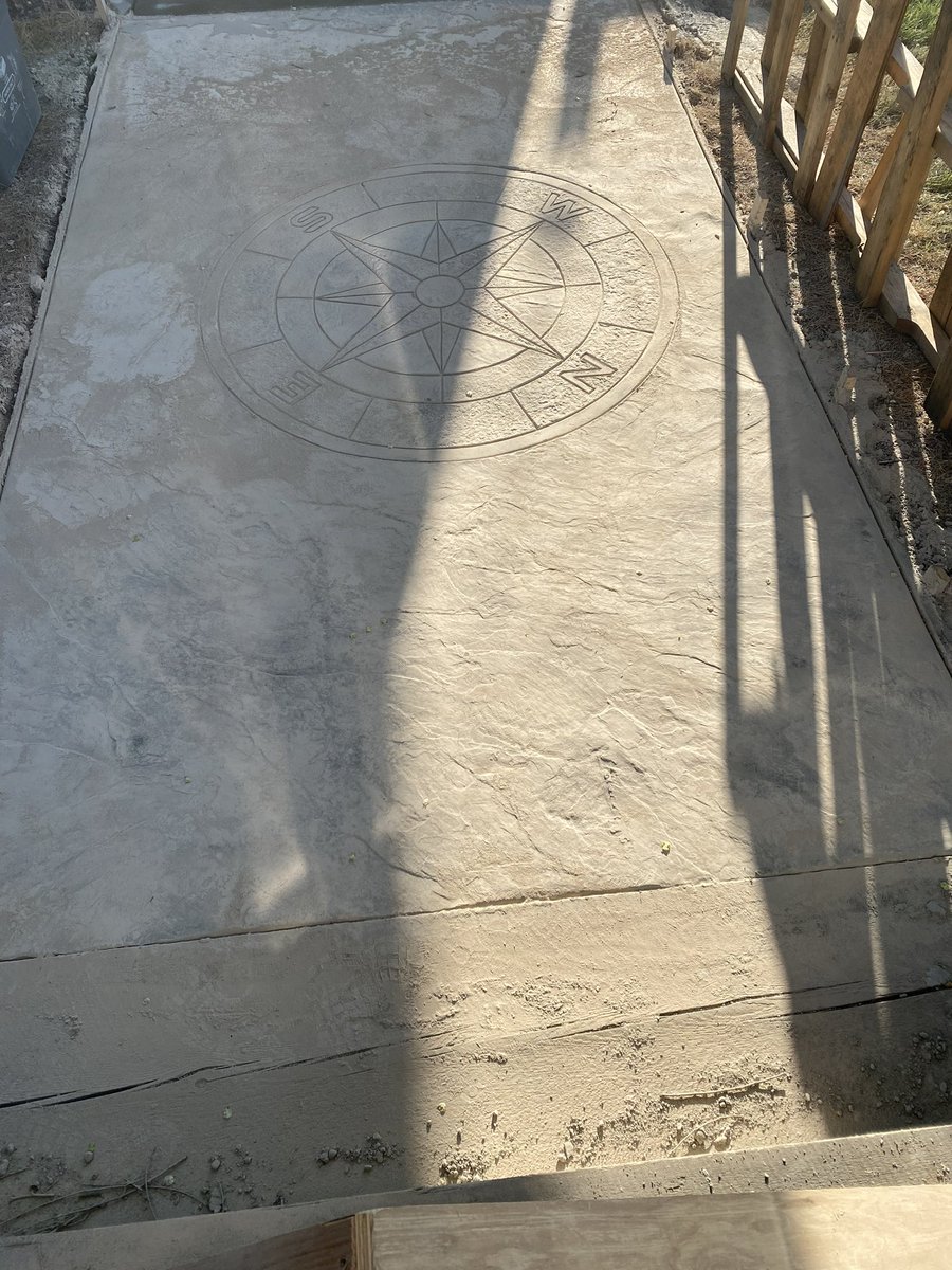 Italian slate compass rose medallion 48” diameter