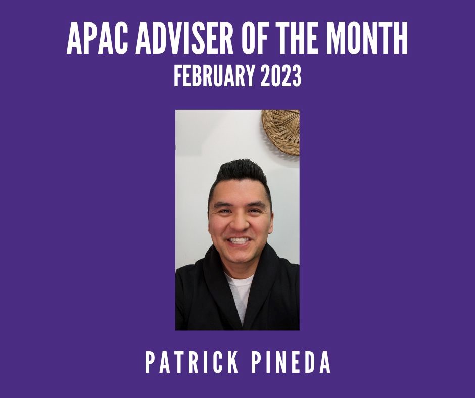 Congratulations to Department of Economics Adviser Patrick Pineda on winning the UW Association of Professional Advisers and Counselors (APAC) Adviser of the Month Award!
