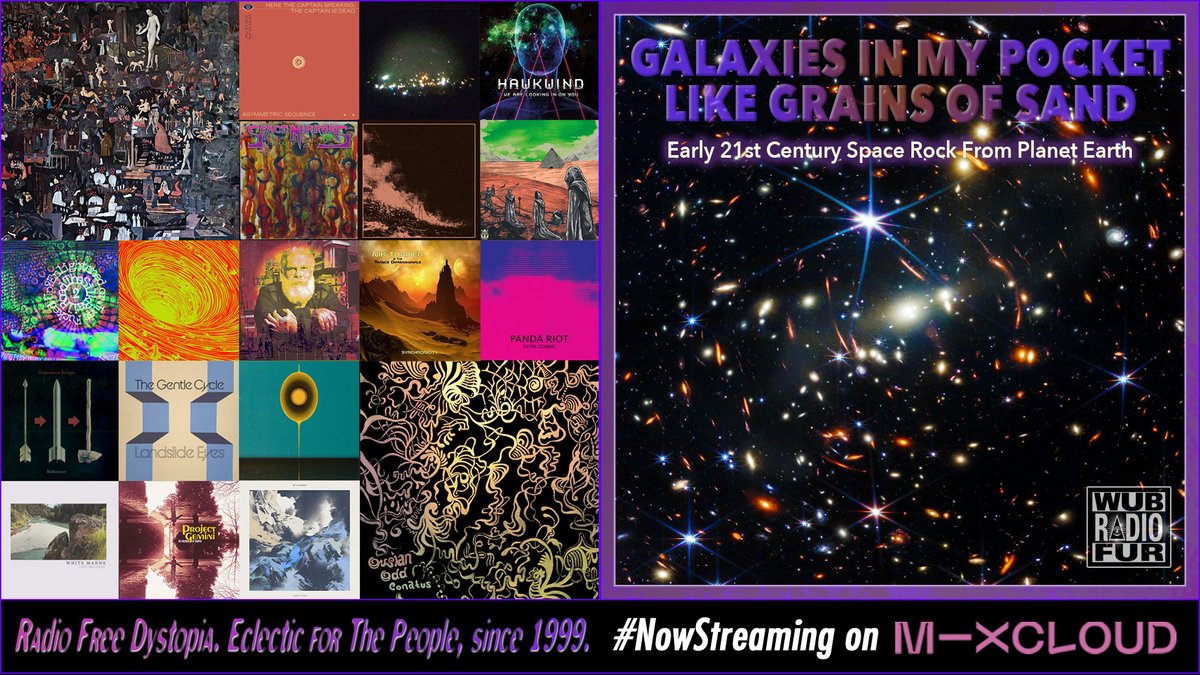 🌀 GALAXIES IN MY POCKET LIKE GRAINS OF SAND
Early 21st Century Space Rock From Planet Earth 🌏

An eclectic survey of contemporary #spacerock music from an insignificant little blue planet in the Sol system

►🎶 tinyurl.com/galaxies-in-po…

#psychedelicrock #NowStreaming <a href="/mixcloud/">Mixcloud</a>