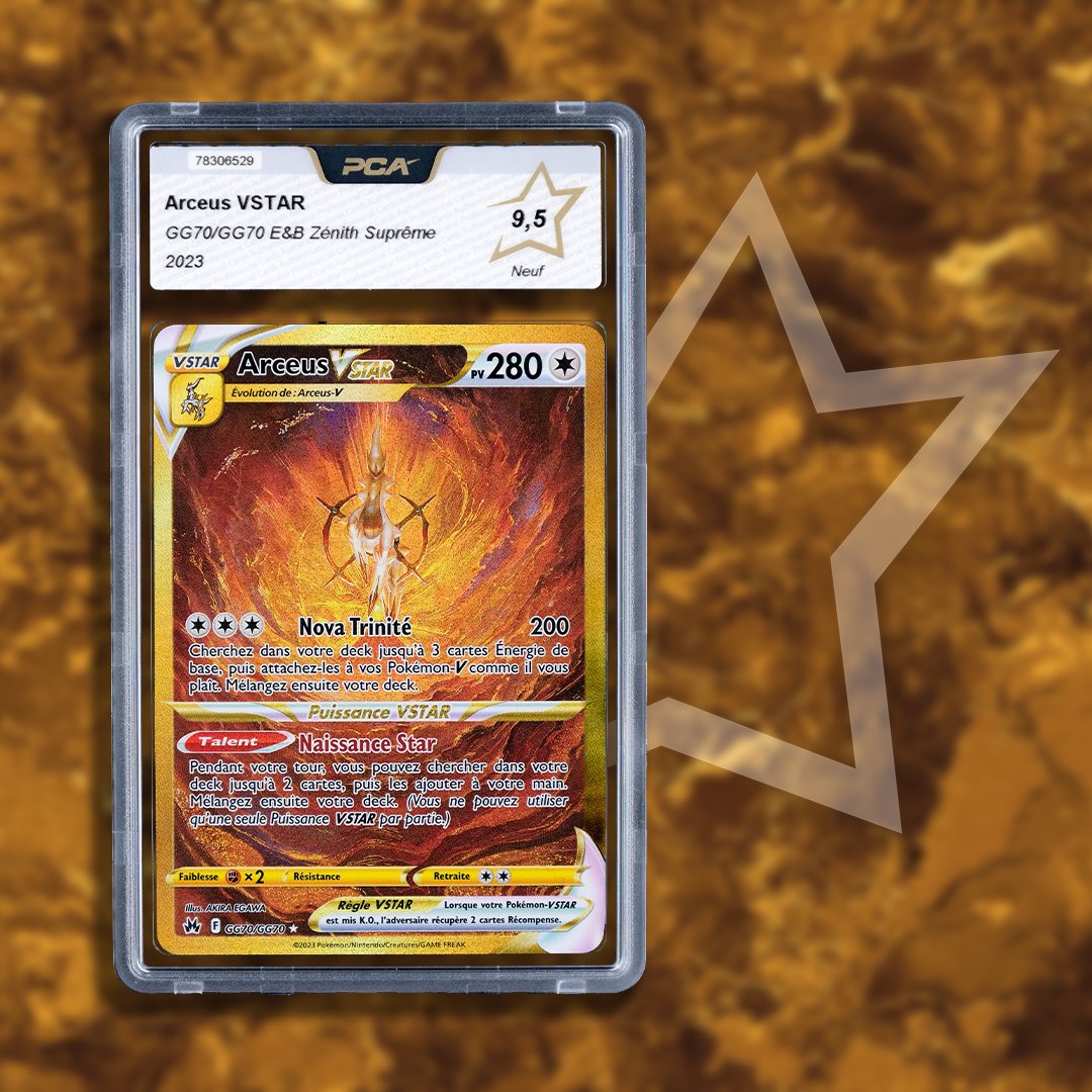 pcagrade's tweet photo. The first Crown Zenith GOLDs are arriving! What is your favorite Gold of the set?
#pcagrade https://t.co/EBdEs39ayQ
