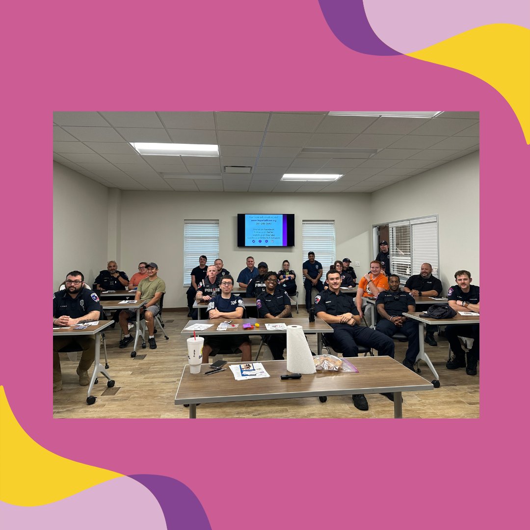 Hope_for_three's tweet photo. Honored to make our way to the Gateway to the Gulf, @CityofLaMarque, to educate and train members of LaMarque police and fire departments on the characteristics of autism and the Fort Bend County Sheriff's Office Take Me Home program.
.
.
.
.
#fbcso #takemehomeprogram #autism https://t.co/lBeDcprKYx