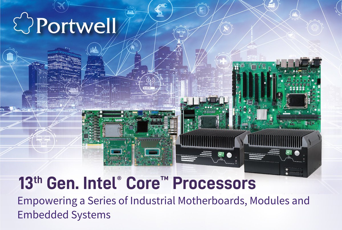 Portwell_US's tweet photo. Portwell Releases a Series of Industrial Motherboards, COM Express/COM-HPC
Modules and Embedded Systems Designed with 13th Gen Intel® Core™ Processors
https://t.co/pMOEKfJ85t
#13th_gen_intel_core #picmg #mini_itx #industrial_atx #com_express_type_6 #com_hpc #embedded_system https://t.co/ghXK6tcm9t
