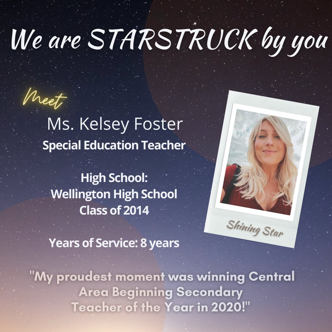 The School District recognized this week, February 27 – March 3, as Public Schools Week! We’re Starstruck by Ms. Foster!
<a href="/pbcsd/">The School District of Palm Beach County</a> <a href="/WellingtonHSFL/">Wellington High School</a>  <a href="/sdpbc_lindsay/">Lindsay Ingersoll</a> <a href="/kgwhetsell/">KW</a> 
 #StarstruckPBC #PBCAlumni 
#ShiningStarPBC