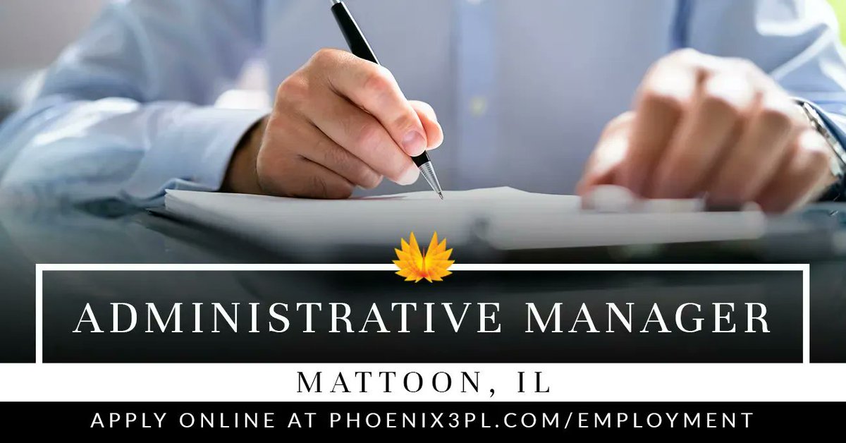 Phoenix Logistics is currently expanding and searching for talented and driven individuals looking for rewarding work in the #logistics sector. Visit phoenix3pl.com/employment to learn more about the Administrative #Manager position and other #careers.