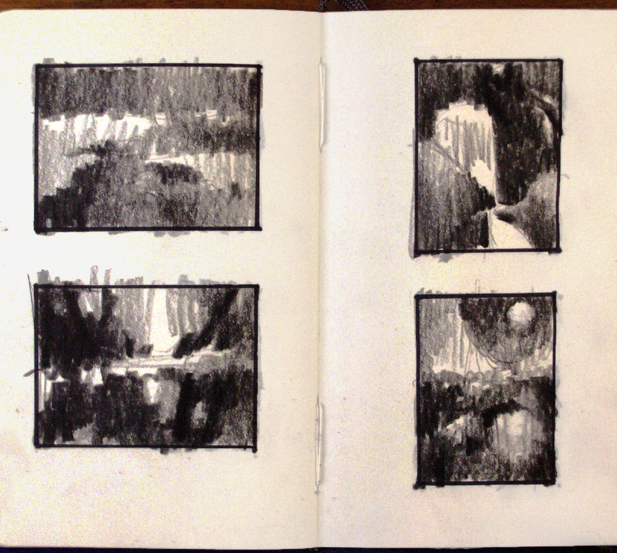 NathanFowkesArt's tweet photo. Sketchbook comps.

Black Prismacolor and Moleskine. https://t.co/OolXtb38po