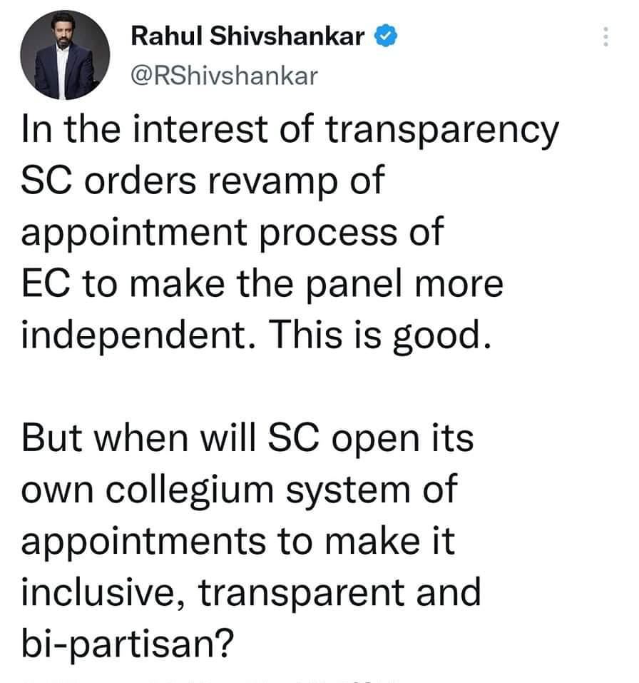 BBTSword's tweet image. A person who is not able to apply his minimum #Common_Sense over his #prejudices can be #ChiefJusticeOfIndia ... Wow! Thanks to #CollegiumSystem Thanks to #CJI #CJIDYChandrachud #CJIChandrachud  🙏🙏🙏