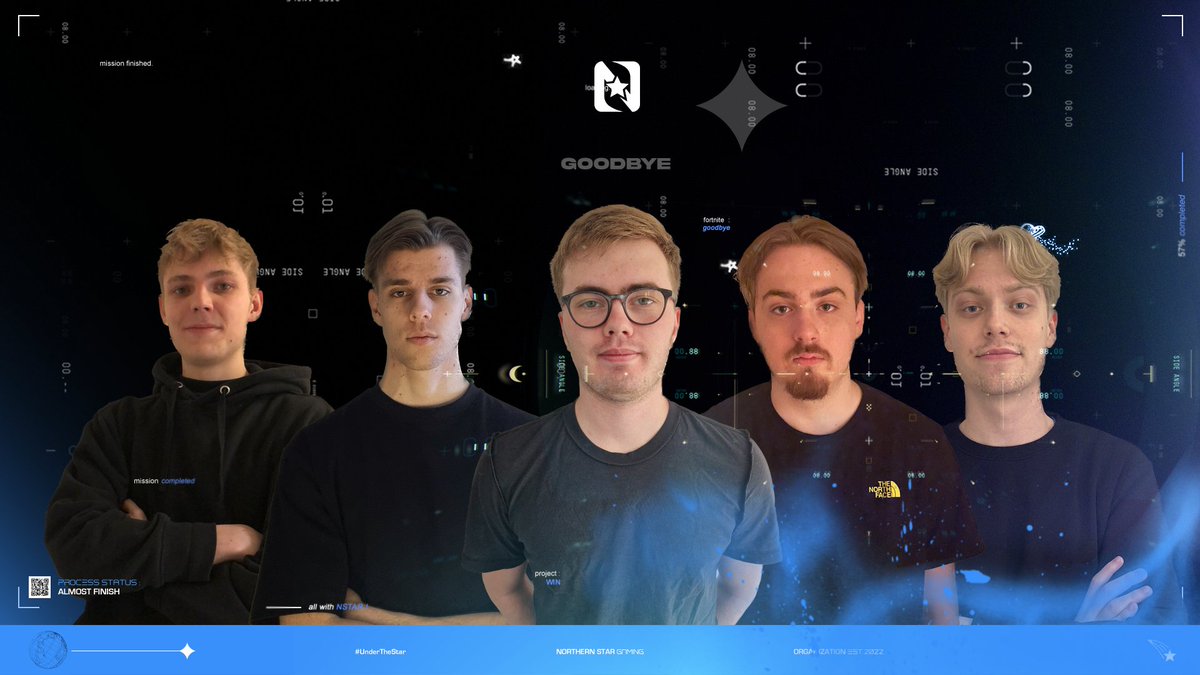 NorthernStarEU's tweet photo. After 2 seasons with us we are saying goodbye for our CS:GO roster.

We are so proud of each of you, you have done great work while representing us in the ESEA Main League.🌟

We wish you good luck for the future!🙏
#UnderTheStar https://t.co/opH1UuSO88