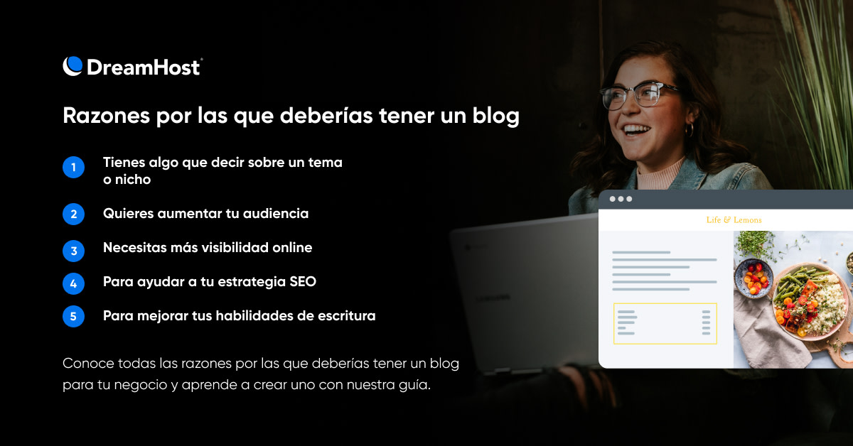 DreamHost_ES's tweet image. ¿Tienes una idea increíble para un blog?💡
¿Qué esperas para hacerlo realidad? ¡Conoce esta guía completa para principiantes y comienza hoy! bit.ly/3kOcIWc
#Tutorialblog #WordPress #bloggeros