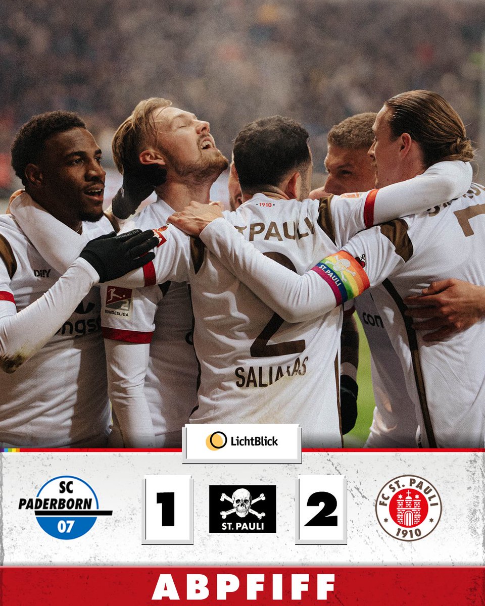 fcstpauli's tweet photo. Die Born-Identität ist geklärt: Wir sind Gewinner! In einem packenden Match gegen starke Hausherren gelingt unseren Jungs der sechste Sieg in Folge. Unser Doppeltorschütze ist Lukas #Daschner. 

#fcsp #scpfcsp | Präsentiert von @LichtBlick_de https://t.co/iODIf5xmJY