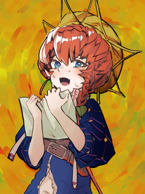 #FGO 息抜きにこないだの落書きを着色ンゴッホちゃん 