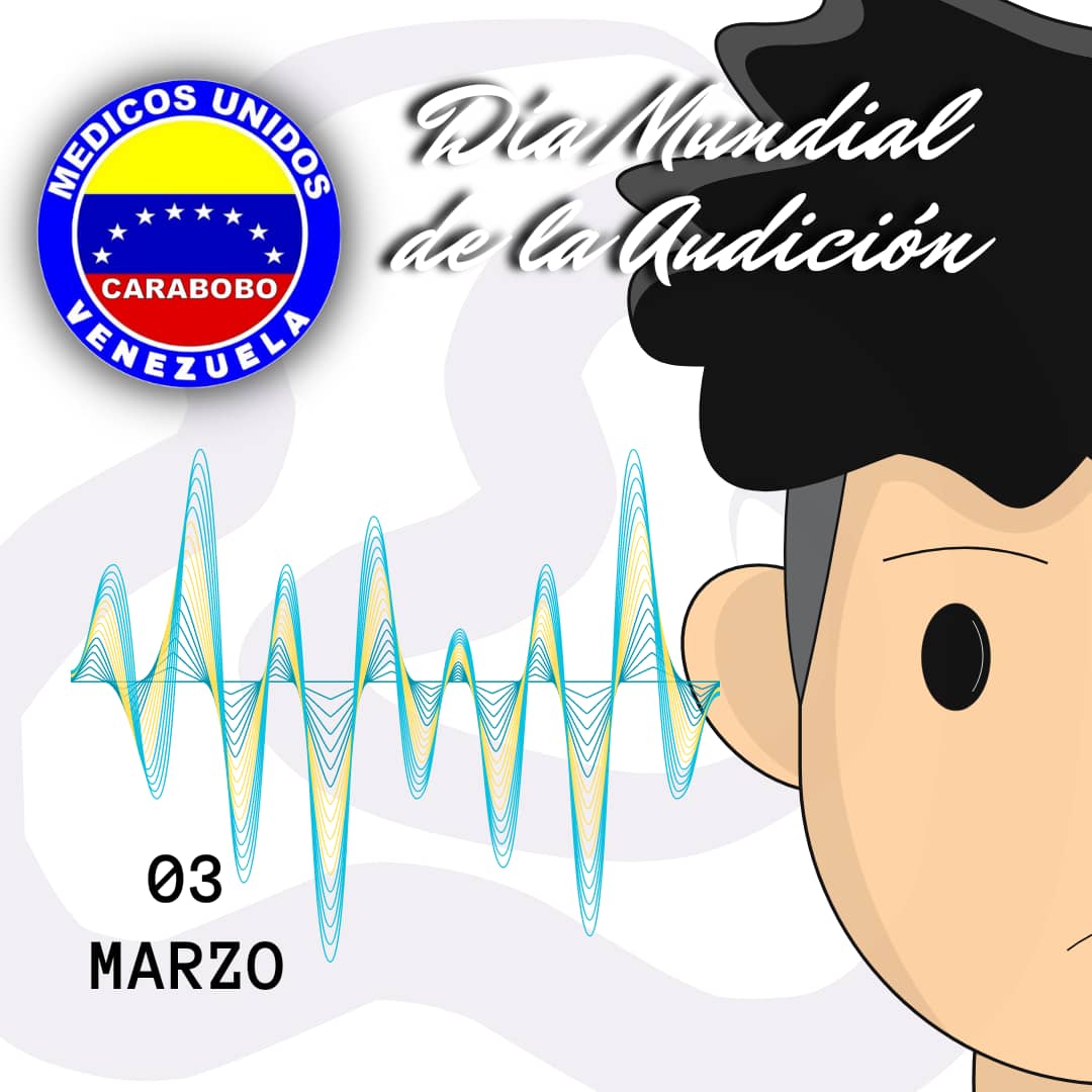 'Cuidado del oído y la audición para todos: ¡Hagámoslo realidad!' Este es el lema del #DiaMundialDeLaAudicion que se celebra hoy #03Mar impulsado desde 2007 por la @opsoms para promover la detección temprana del deterioro auditivo y su prevención, a nivel global. @MedicosUnidosVe