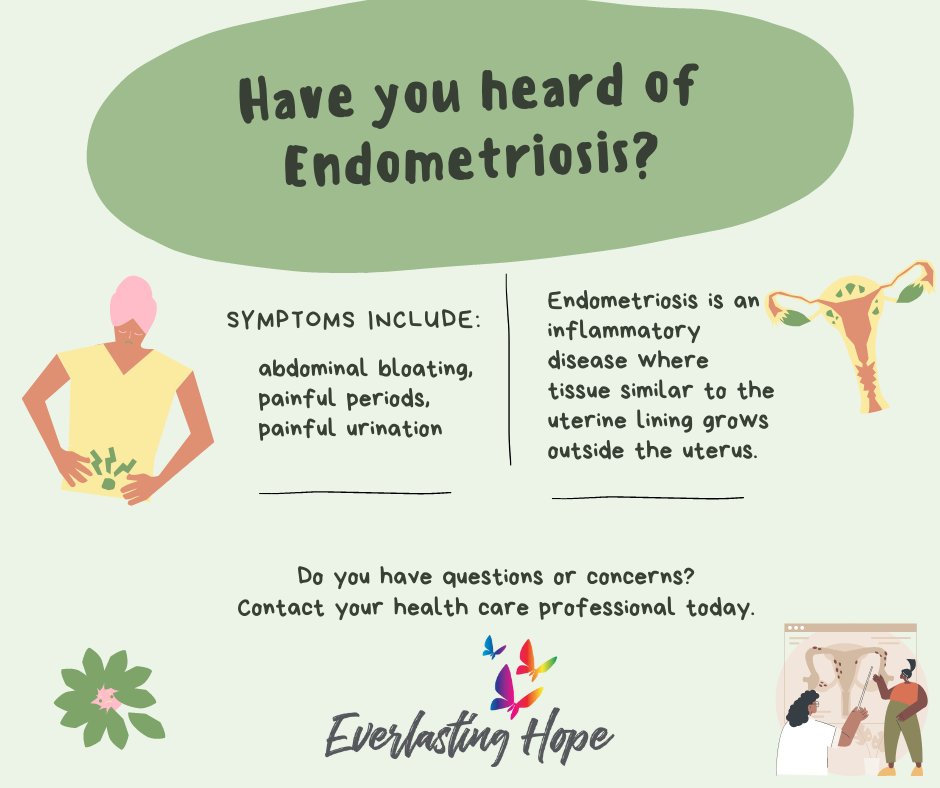 raisinghopend's tweet photo. For Fact Friday, what better subject than Endometriosis in light of March being Endometriosis month? The more people that know, the more that receive help! https://t.co/6VfZIhJY7x