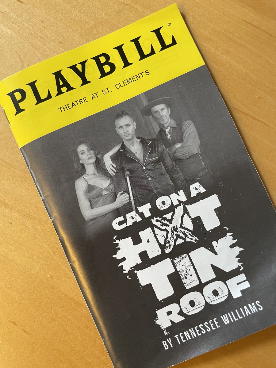Had the chance to catch the Tennessee Williams classic “Cat on a Hot Tin Roof” at the Theater at St Clement’s in NY. Awesome job, @HenggelerCourt! #maggiethecat #crushed-it #supporttheater #cobrakai