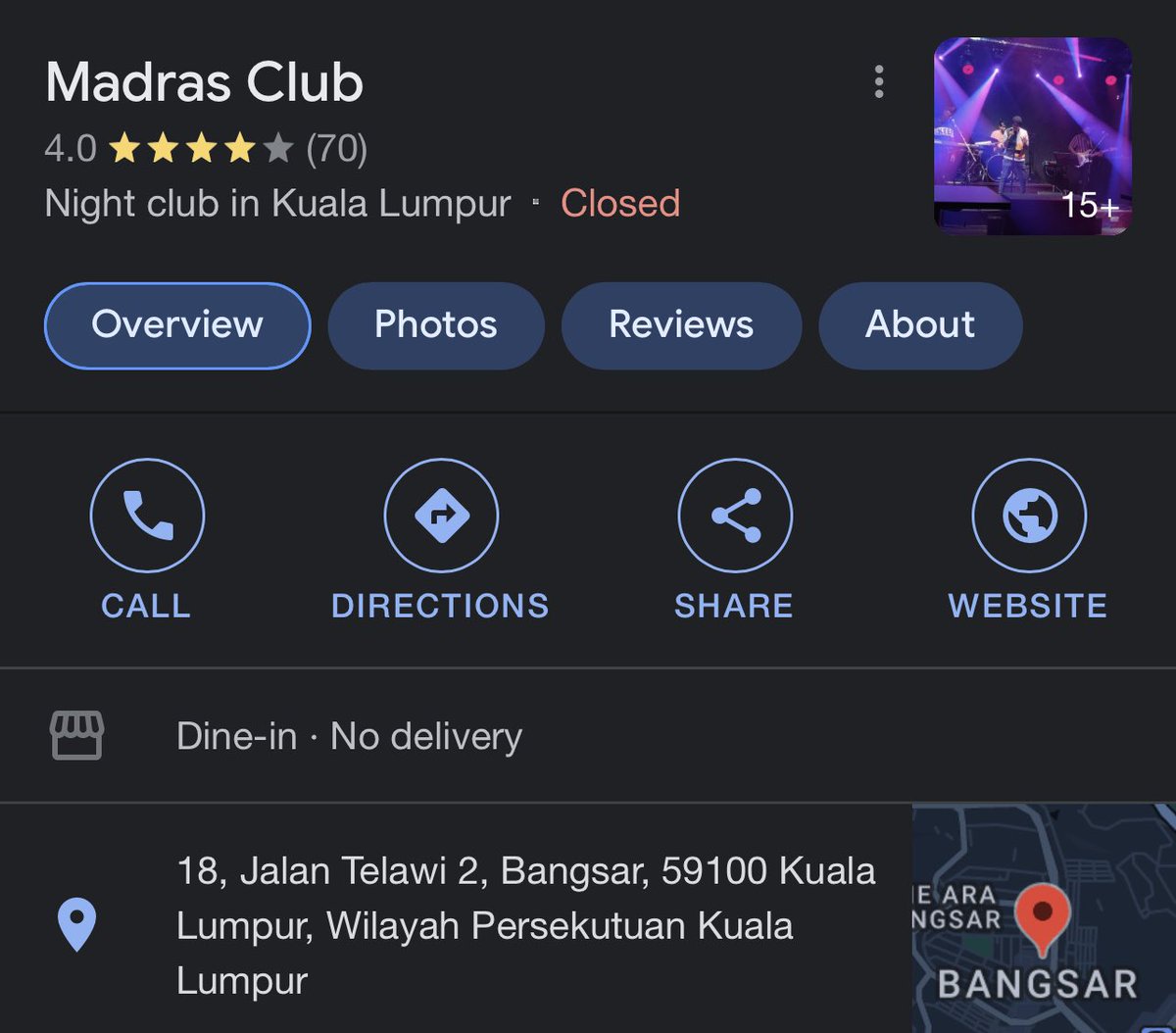 umploops's tweet photo. To anyone who patronises Madras KL in Telawi, my friends and I got denied entry into the premises today bc they “don’t allow transgender people in [their] premises.” Yeah. That happened after we reserved a table and were about to buy bottles. We were told to leave. 🙂 https://t.co/vYngDa3ASf