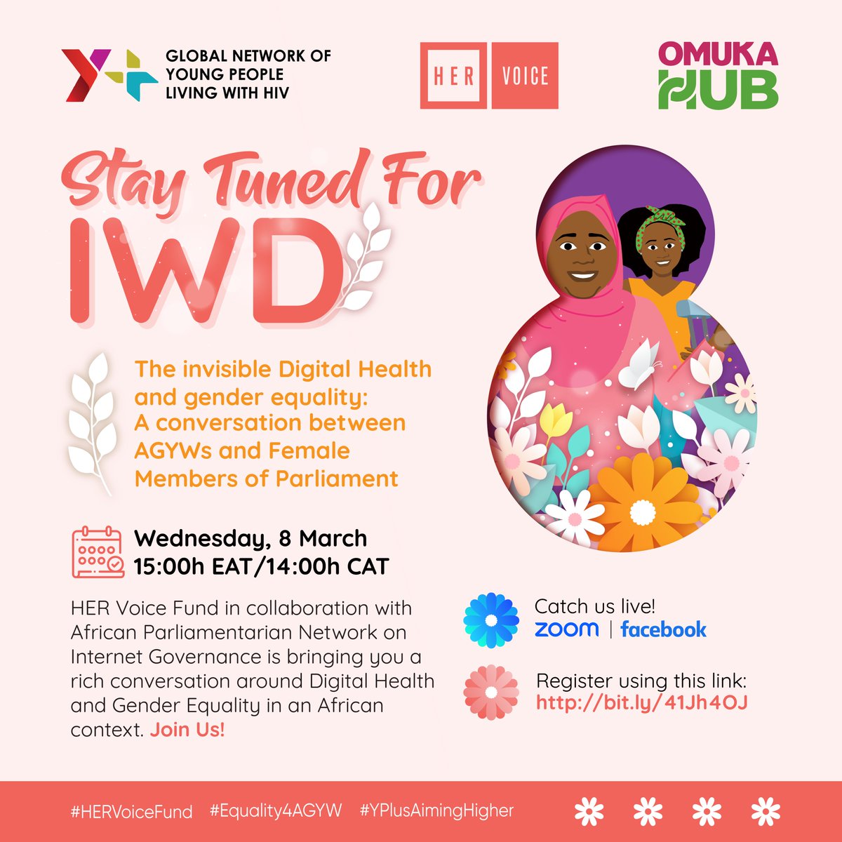 Yplus_Global's tweet photo. HER Voice Fund in collaboration with  @OmukaHub will host a “Marathon Run” around Digital Health.

Register for the live session in advance using the link below:
https://t.co/wFPL5OZHzj https://t.co/Pv48B3VKDF
