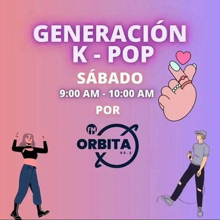 _orbitafm's tweet photo. Sintoniza este sábado Generación Kpop y entérate de música, tendencias y temas relacionados con la industria kpop por Órbita 95.3FM
Escuchanos online:
https://t.co/jUKvTYNQW9
#Orbitafm #orbitaelreinodelamusica #kpop https://t.co/BcO5KhxQAX