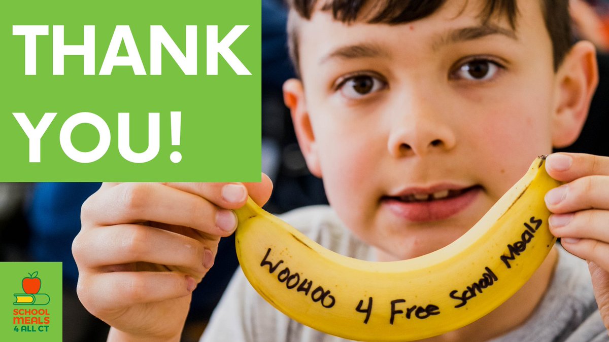 THANK YOU @EducateCT. They rolled out the meals program, allowing CT students to be able to receive a school meal at no-cost this week and the rest of the school year. #schoolmealsforall #schoolmealsforallct #ctkids #connecticut #healthymeals #solvinghungerlocally #foodforall