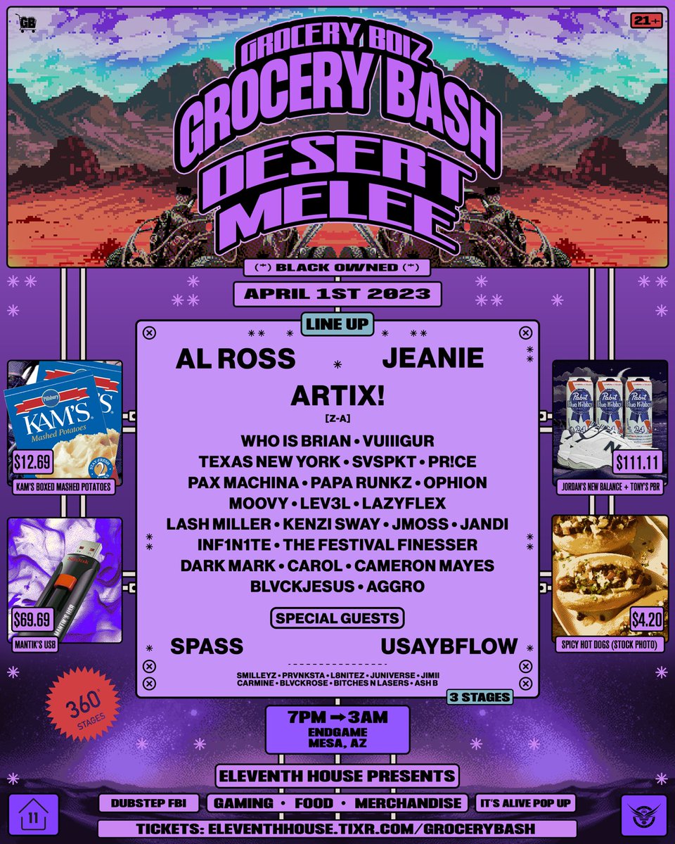 FILTHY BEAT INSPECTORS (@dubstepfbi) on Twitter photo T-MINUS 29 DAYS UNTIL THE DESERT MELEE 🌵
Might mess around and drop a little something special with a few of the <a href="/GroceryBoiz/">Grocery Boiz🛒</a> to hype it up … 🤔 T-MINUS 29 DAYS UNTIL THE DESERT MELEE 🌵
Might mess around and drop a little something special with a few of the <a href="/GroceryBoiz/">Grocery Boiz🛒</a> to hype it up … 🤔