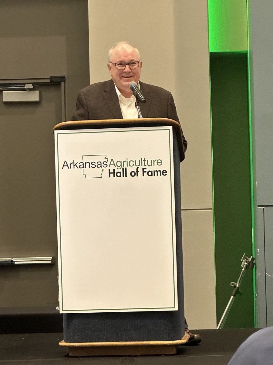 Very proud of my dad! Today he was inducted into the Arkansas Agriculture Hall of Fame.