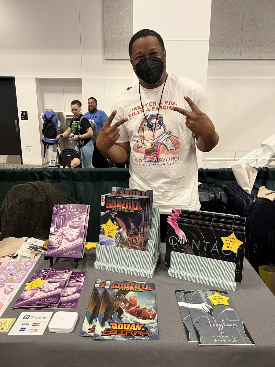 Day 2! Come visit me and <a href="/chuckspear/">Over at Bluesky Now</a> at Emerald City. Booth O-6! ✌️